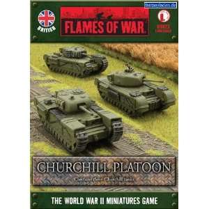  Flames of War   Churchill Platoon Toys & Games