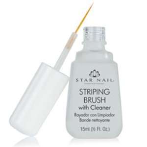  STAR NAIL Striping Brush with Cleaner: Health & Personal 