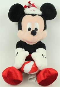 Rare Vintage Disneyland Plush Mickey Mouse Holiday  