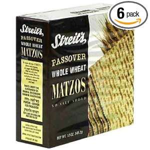 Streits Whole Wheat, 11 Ounce (Pack of 6):  Grocery 