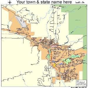  Street & Road Map of Steamboat Springs, Colorado CO 