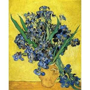 Oil Painting: Still Life with Irises: Vincent van Gogh Hand Painted Ar