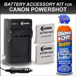  NB 5L Battery and Charger Kit for Canon Powershot S100 