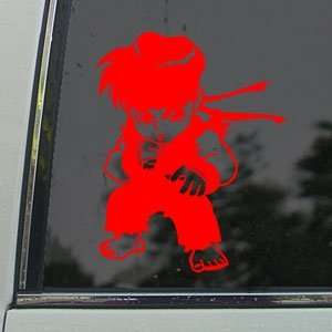  Street Fighter 4 Red Decal Ryu Xbox 360 PS3 Car Red 