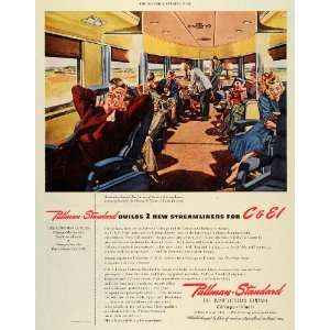  1946 Ad Pullman Standard Streamliners Train Railroad 