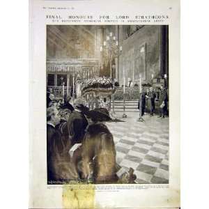  Lord Strathcona Honours Westminster Abbey Print 1914: Home 