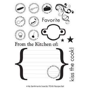  Recipe Set MSE Clear Stamp TT245MS 