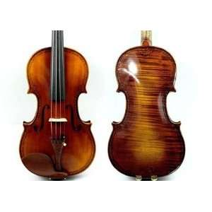  D Z Strad violin #202 full size 4/4 Carved Flower Inlay 