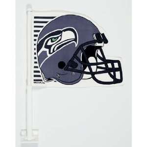  Seattle Seahawks NFL Car Flag (11.75x14.5): Sports 