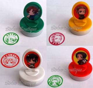 Hetalia Axis Powers Japan/ China/ Italy/ Germany stamp  