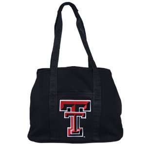   Tech Red Raiders Ladies Black Domestic Tote Bag: Sports & Outdoors