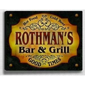  Rothmans Bar & Grill 14 x 11 Collectible Stretched 