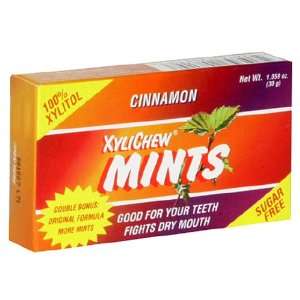 XyliChew Sugar Free Mints, Cinnamon, 50 Count Boxes (Pack of 12)