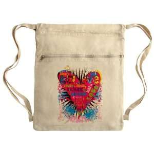   Messenger Bag Sack Pack Khaki Hope Joy Believe Heart: Everything Else