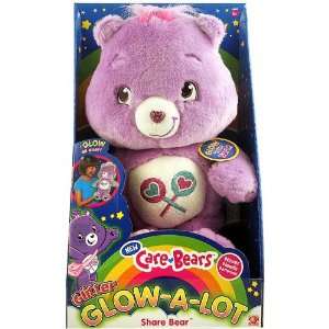  Care Bears Plush Glow in the Dark Share Bear: Toys & Games