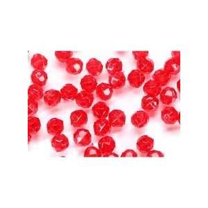   Darice 10mm Faceted Beads Seed Beads   Christmas Red: Arts, Crafts