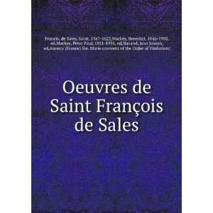   France) Ste. Marie (convent of the Order of Visitation) Francis: Books