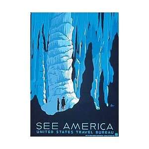 Carlsbad Caverns National Park Vintage Poster (See America Series)