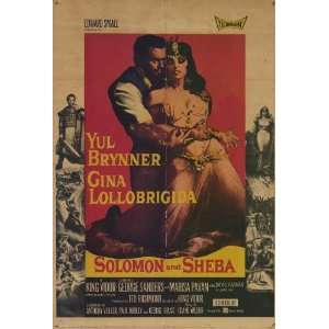  Solomon and Sheba (1959) 27 x 40 Movie Poster Style A 