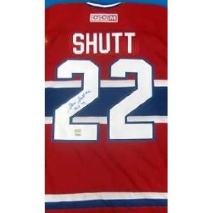 Steve Shutt Autographed Hockey Jersey (Montreal Canadiens):  