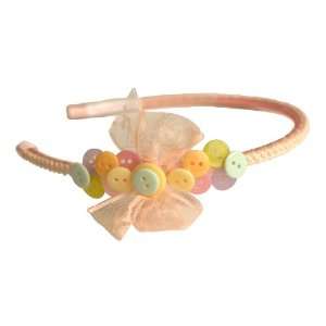  Carlys Peach Buttons Headband: Beauty