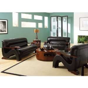 Steve Silver Furniture Hollywood Living Room Set (Black) HL250 slr set