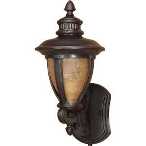 Galeon Arm Up Wall Lantern in Old Penny Bronze Size: 18.375 H x 8.5 