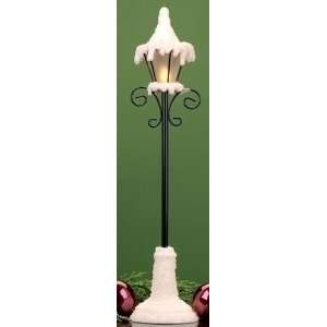  Pack of 6 Bristol Falls Lighted LED Snow Top Lamp Post 