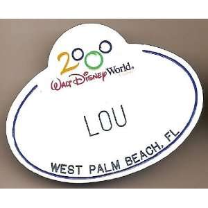    Walt Disney World Lou Cast Member name Tag 