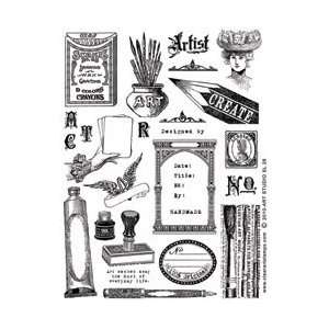   Art Stamps Large 8X6 Sheet by Crafty Secrets Arts, Crafts & Sewing