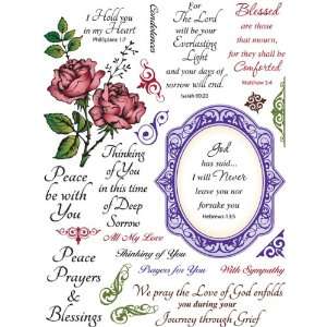  JustRite Stampers Clear Stamps, With Sympathy
