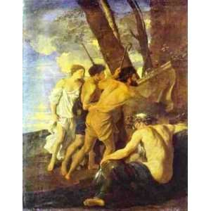  Hand Made Oil Reproduction   Nicolas Poussin   32 x 42 