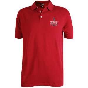   World Series Champions Classic Stainguard Red Polo: Sports & Outdoors