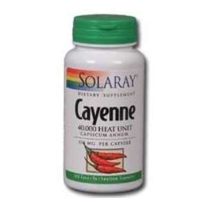  Cayenne 515 mg 100 Capsules Solaray Health & Personal 