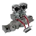   Flathead Ford V8 Offenhauser Intake Dual 9 Super 7 Carbs/Carburetors