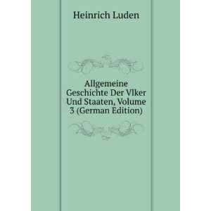  Allgemeine Geschichte Der Vlker Und Staaten, Volume 3 