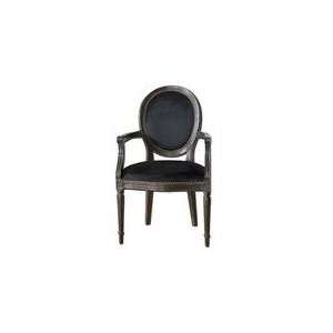  Uttermost Black Crackle Cecily Chair: Home & Kitchen