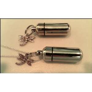  Cancer Awareness 2pc. Special Set   Cremation Urn Necklace 