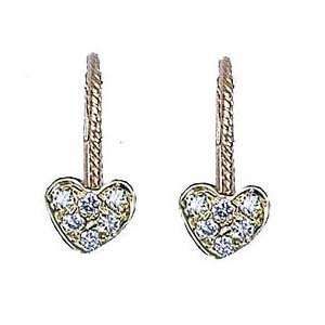   Mini Heart shaped Earrings (0.12 ct.tw.): Evyatar Rabbani: Jewelry
