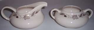 FRANCISCAN POTTERY GOLD LEAVES FINE CHINA CREAMER/SUGAR  