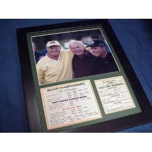   Palmer , Gary Player Major List   Framed Golf Photos, Plaques and