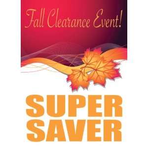  Fall Clearance Event Leaf Sign