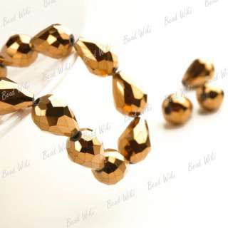  Faceted Cut Crystal Glass Beads Drops Special Effects CR0162  