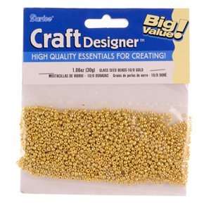 Darice(R) Big Value Seed Beads   30gr/Gold