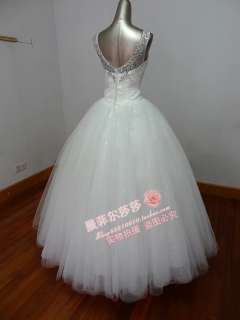 girl women wedding bride dress white/ivory handmade luxurious zipper 