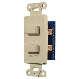 OEM Systems IW 303 I Push Button Speaker Switch (Ivory, 2 