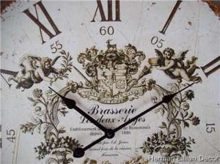 23 French Look Cherubs Angels Quartz Wall Clock With Pendulum  