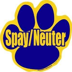  Spay/Neuter Your Pet Paw Magnet Automotive