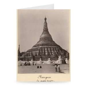  The Shwedagon Pagoda at Rangoon, Burma,   Greeting Card 