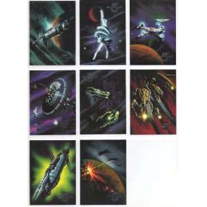  Babylon 5 Series One Space Gallery Trading Card Set (8 